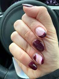 Dark-Burgundy-Classy-Nails-6