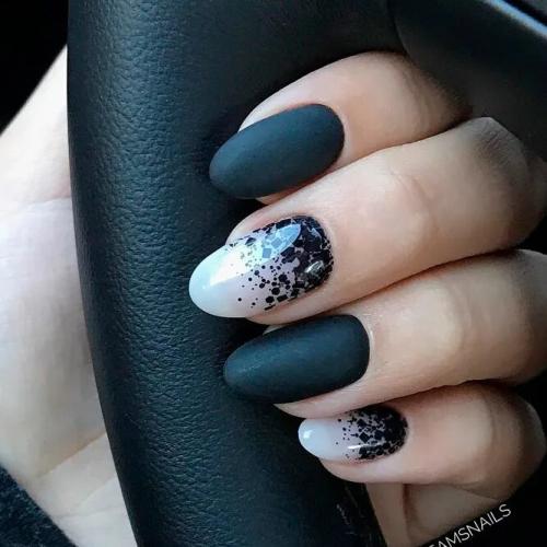 Dark-Ombre-Nails-with-Glitter-2
