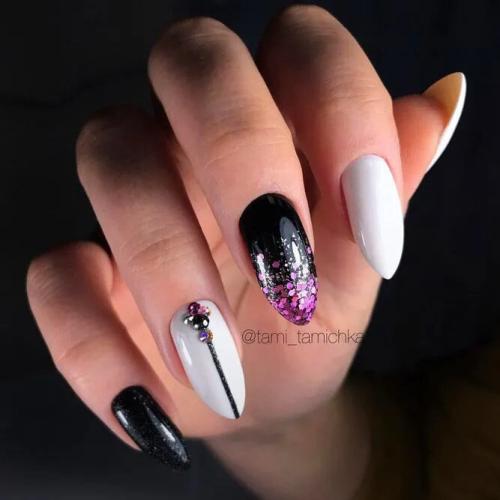 Dark-Ombre-Nails-with-Glitter-3
