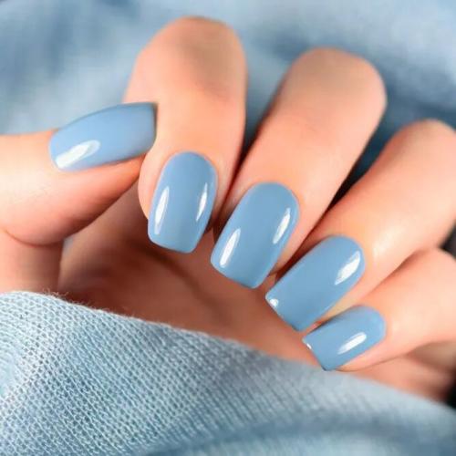 Dusty-Blue-Summer-Nail-Designs-3