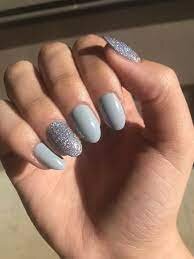 Dusty-Blue-Summer-Nail-Designs-7