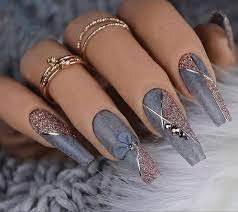 Elegant-Rhinestone-Accent-Classy-Nails-Design-3