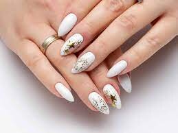 Elegant-White-Almond-Shaped-Nails-6