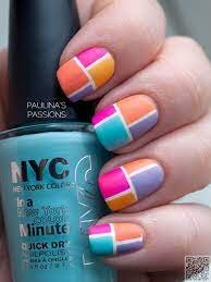 Fancy-Nails-With-Brightly-Color-Blocking-4