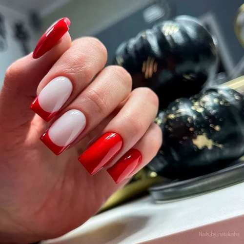 French-Manicure-for-Square-Nails-1