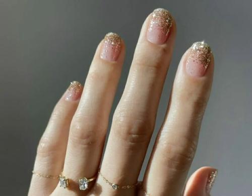French-Ombre-Nails-with-Glitter-1