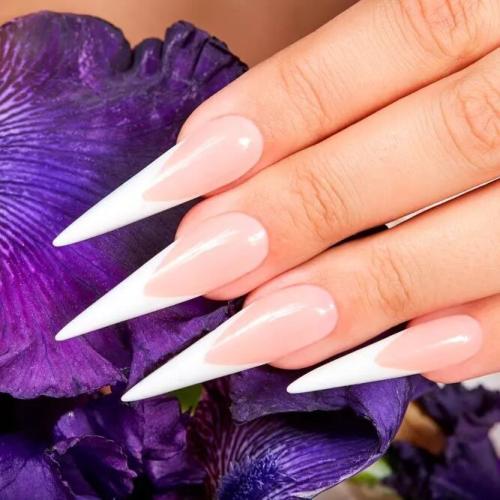 French-Tips-For-Pointed-Nail-Designs-2