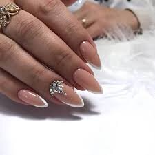 French-Tips-For-Pointed-Nail-Designs-8