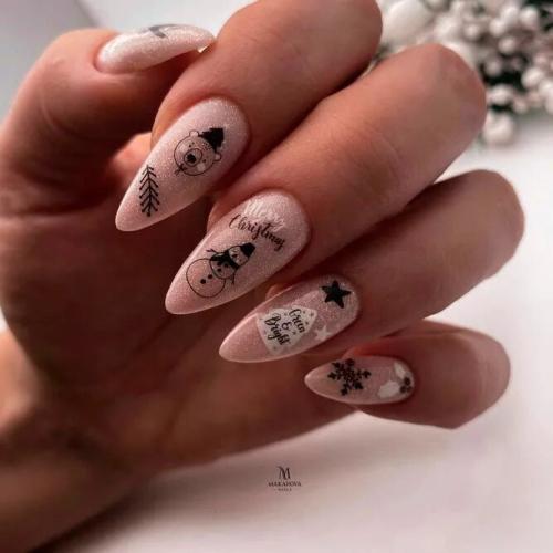 Funny-Snowmen-For-Christmas-Nails-1