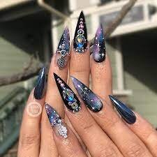 Galaxy-Inspired-Long-Nails-Design-5