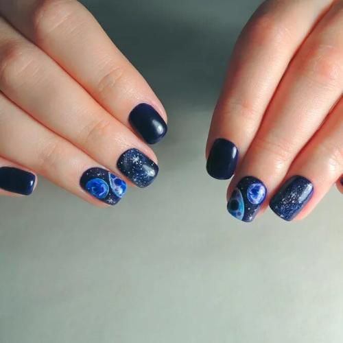 Galaxy-Nail-Art-Designs-for-Short-Nails-2