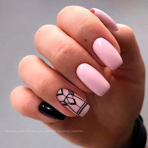 Geometric-Squoval-Nails-Art-Design-2