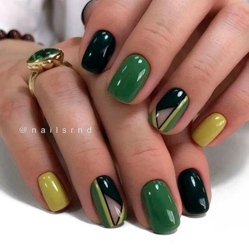 Geometric-Squoval-Nails-Art-Design-4