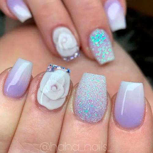 Glitter-Ombre-Short-Coffin-Mani-1