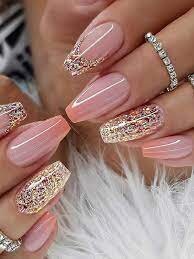 Glitter-Ombre-Short-Coffin-Mani-3