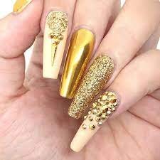 Gold-Chrome-Acrylic-Manicure-4