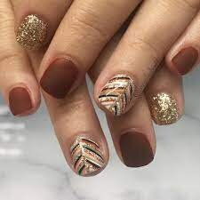 Gold-Nails-Accent-For-Your-Fall-Nails-9