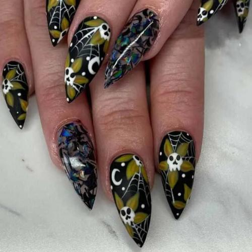 Hot-Almond-Nail-Shape-with-Moon-Pattern-1