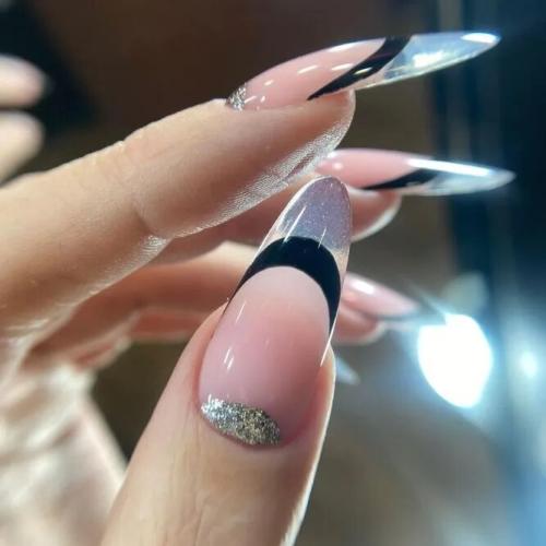 Hot-Almond-Nail-Shape-with-Moon-Pattern-2