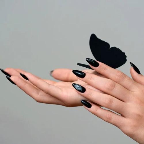 Hot-Almond-Nail-Shape-with-Moon-Pattern-3
