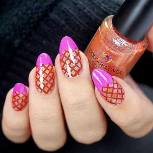 Hot-Pink-Nails-with-French-Tips-2