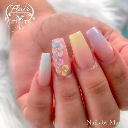 How-To-Ombre-Nails-With-Floral-Art-2