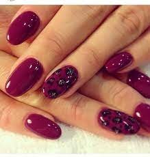 Leopard-print-Burgundy-Nail-Design-4