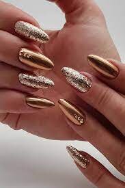 Long-Nail-with-gold-design-3