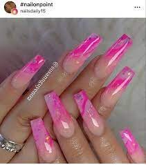 Marble-Hot-Pink-French-Tips-2