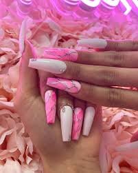 Marble-Hot-Pink-French-Tips-3