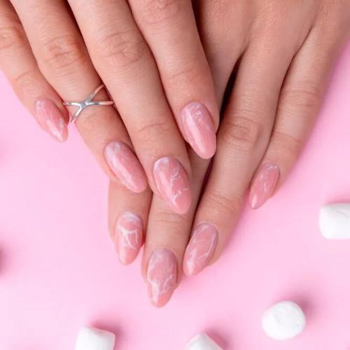 Marble-Nails-In-Different-Nude-Shades-1