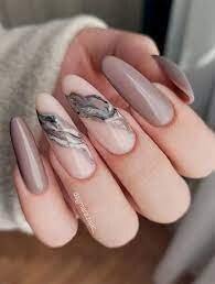 Marble-Nails-In-Different-Nude-Shades-7