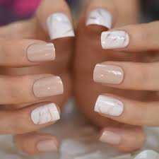 Marble-Nails-In-Different-Nude-Shades-8