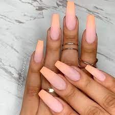 Matte-Peach-Nails-4