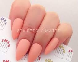 Matte-Peach-Nails-8