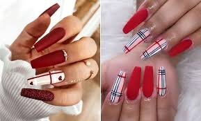 Matte-Red-Short-Coffin-Manicure-6