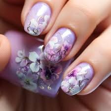 Mauve-Color-Nails-and-Floral-Art-10