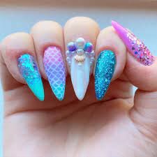 Mermaid-Acrylic-Nails-Design-5