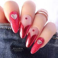 Metallic-Valentine-Nail-2