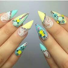 Mint-and-Yellow-Nail-Designs-4