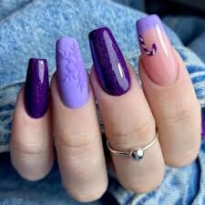 Nails-Design-With-Purple-Colors-14