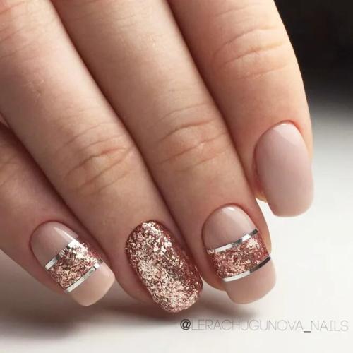 Nature-Classy-Nails-With-Glitter-Accents-3