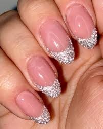 Nature-Classy-Nails-With-Glitter-Accents-7