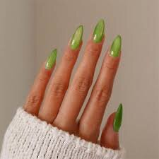 Neon-Green-Short-Almond-Nails-9