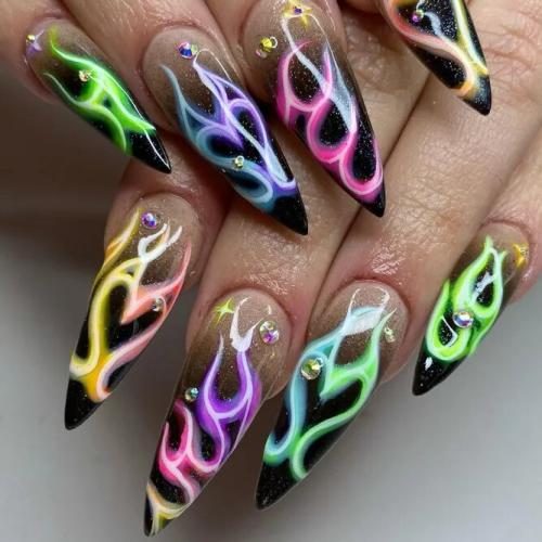 Neon-Rainbow-Stiletto-Nails-1