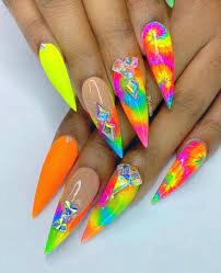 Neon-Rainbow-Stiletto-Nails-2