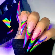 Neon-Rainbow-Stiletto-Nails-9