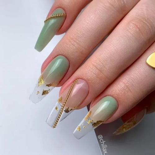 Nude-Coffin-Nails-With-Gold-Foil-1