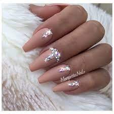 Nude-Coffin-Nails-With-Stones-2