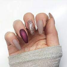 Nude-Matte-Nails-with-Glitter-Accent-3